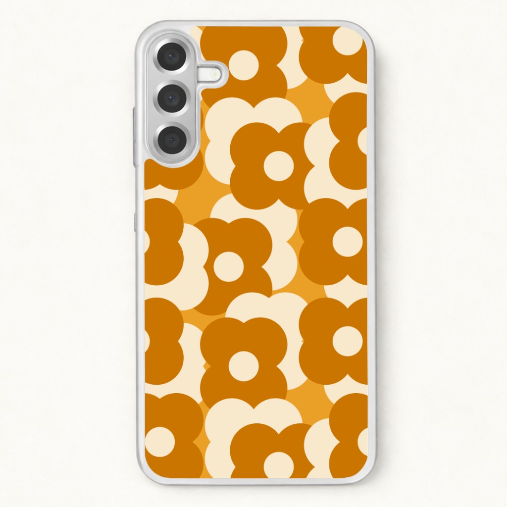 Retro Flower Pattern Phone Case for Galaxy A17