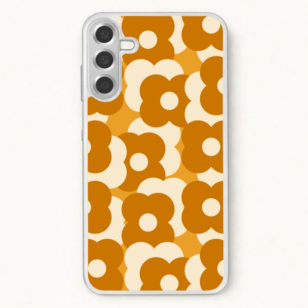 Retro Flower Pattern Phone Case for Galaxy A57