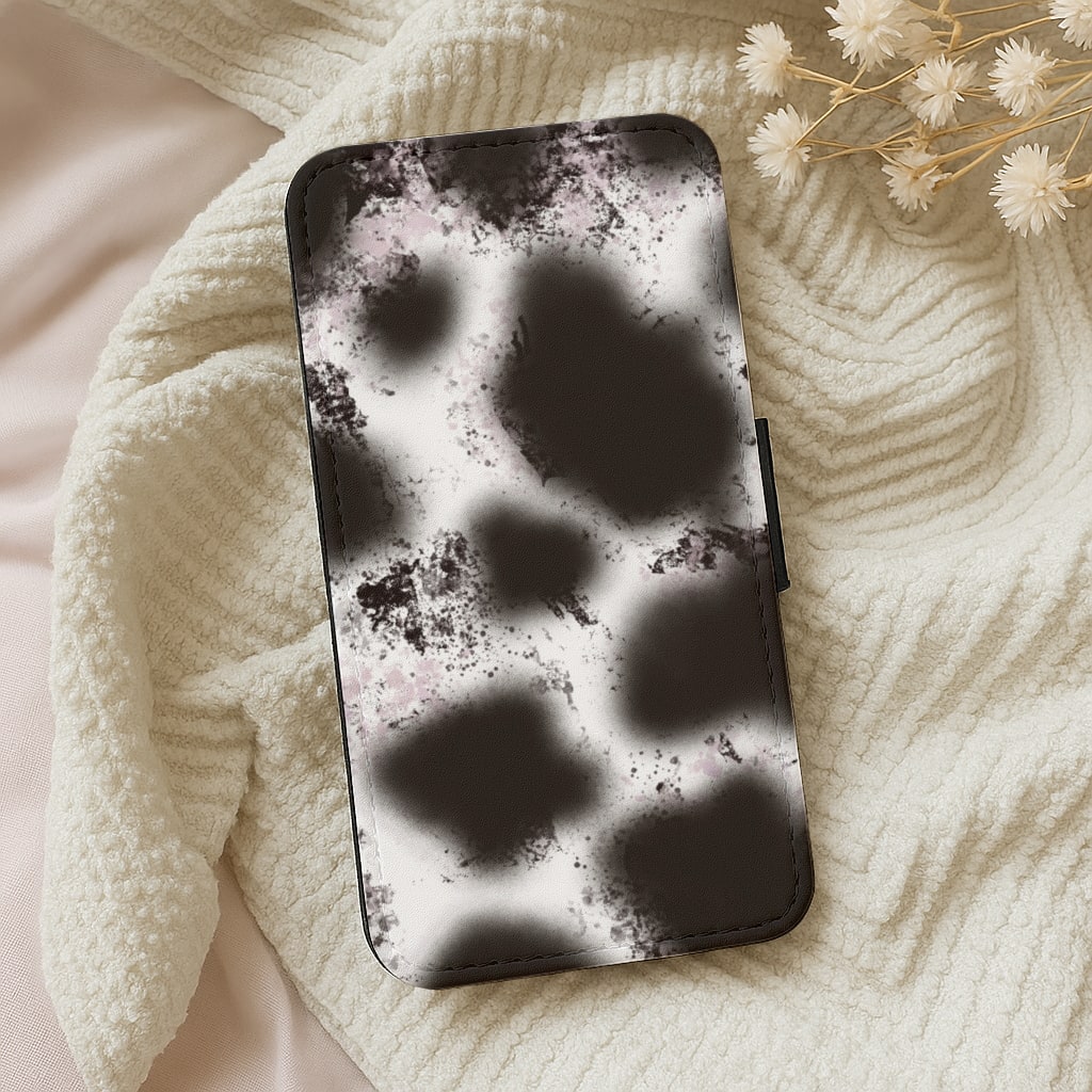 Faded Pattern Wallet Phone Case