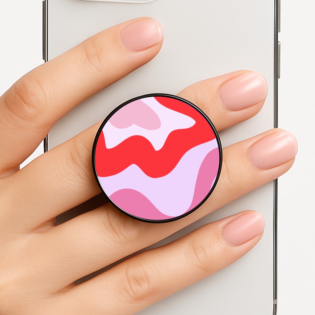 Purple & Pink Abstract Phone Grip