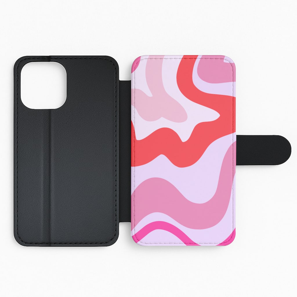 Purple & Pink Abstract Flip Phone Case