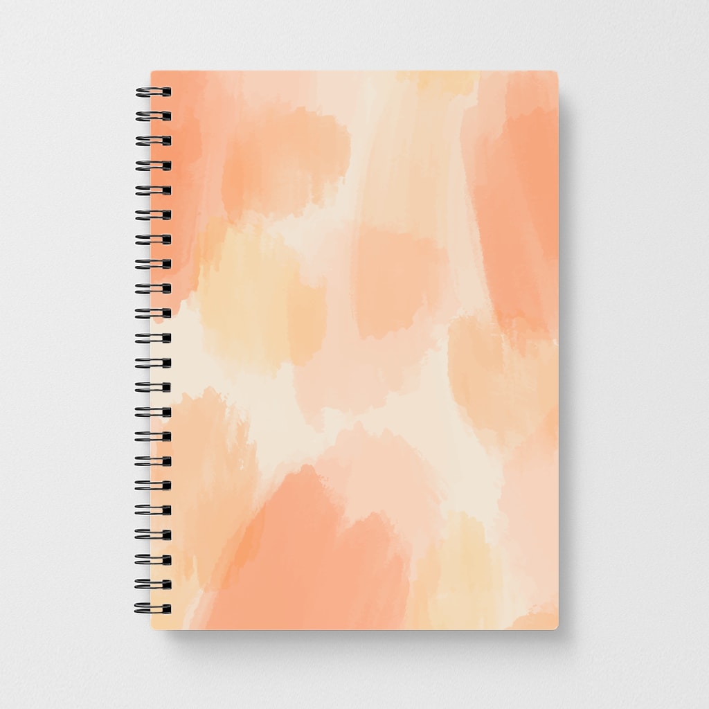 Orange Strokes Notebook