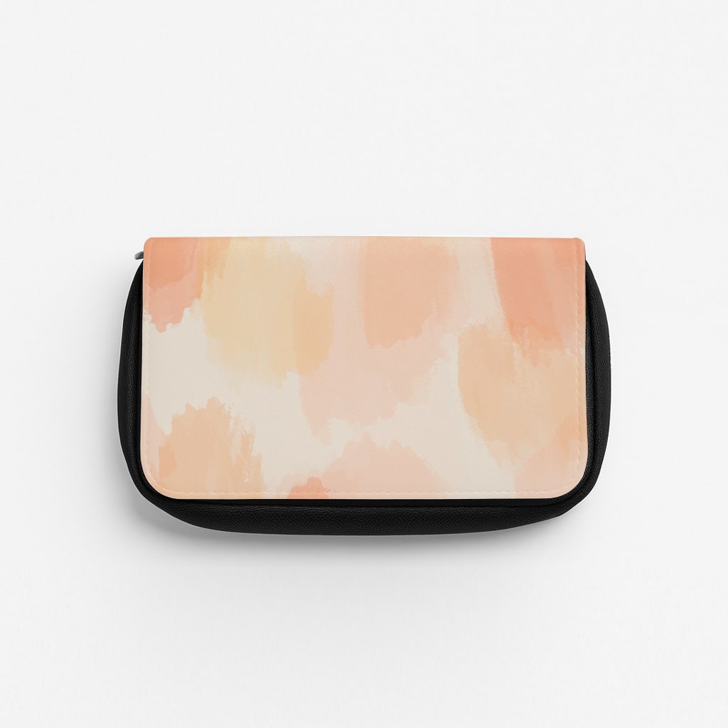 Orange Strokes Pencil Case