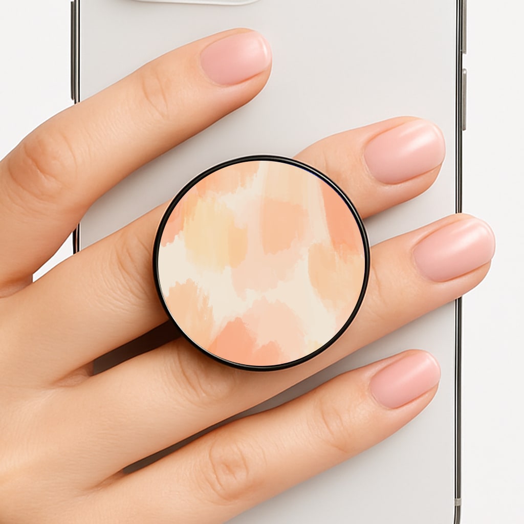 Orange Strokes Phone Grip