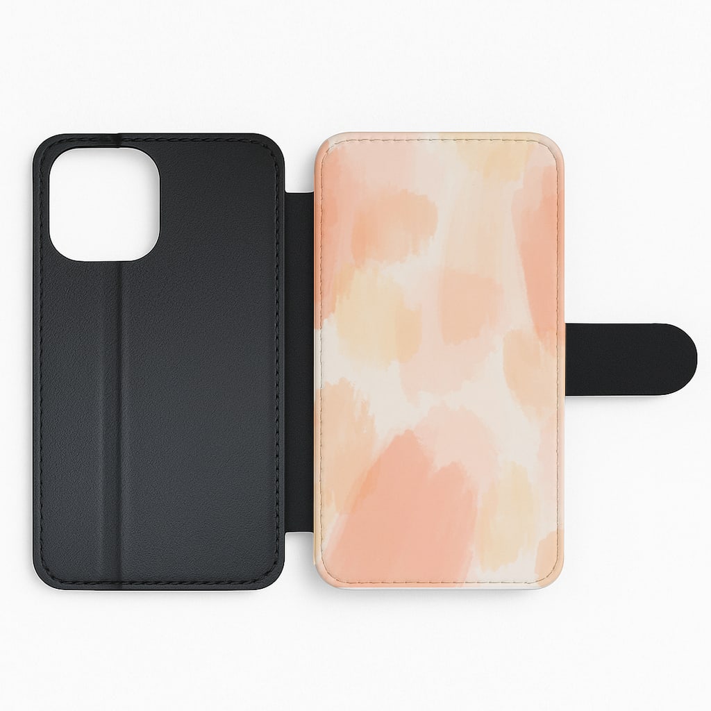 Orange Strokes Flip Phone Case