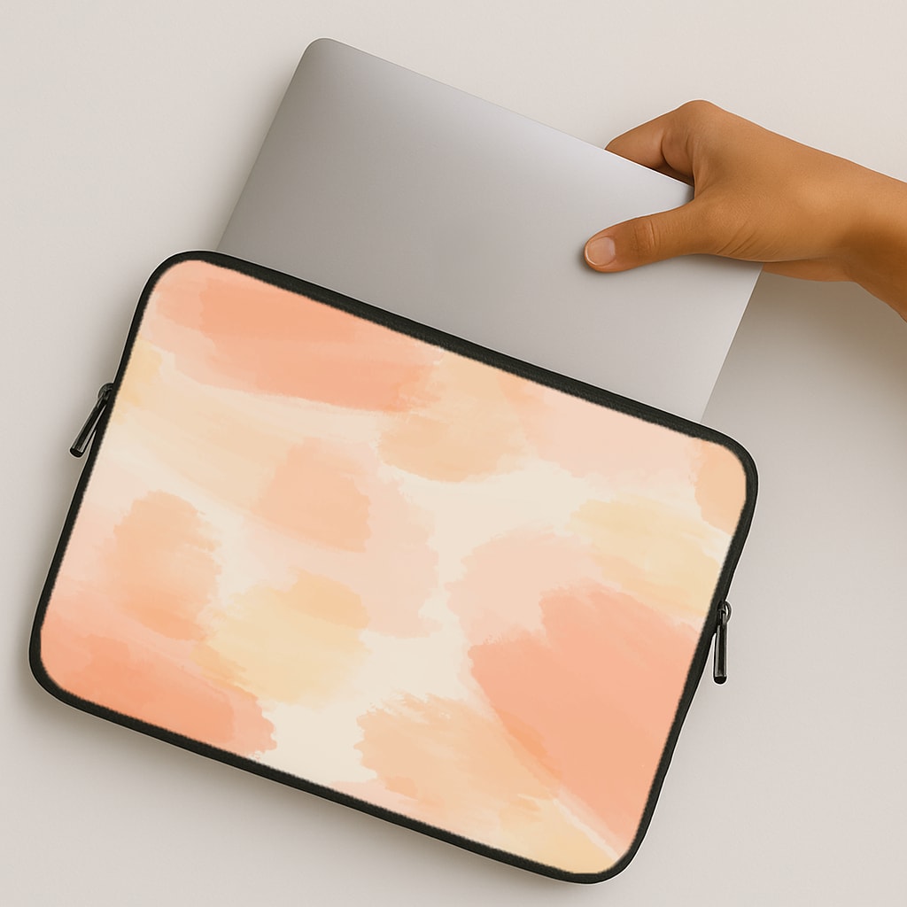 Orange Strokes MacBook Case