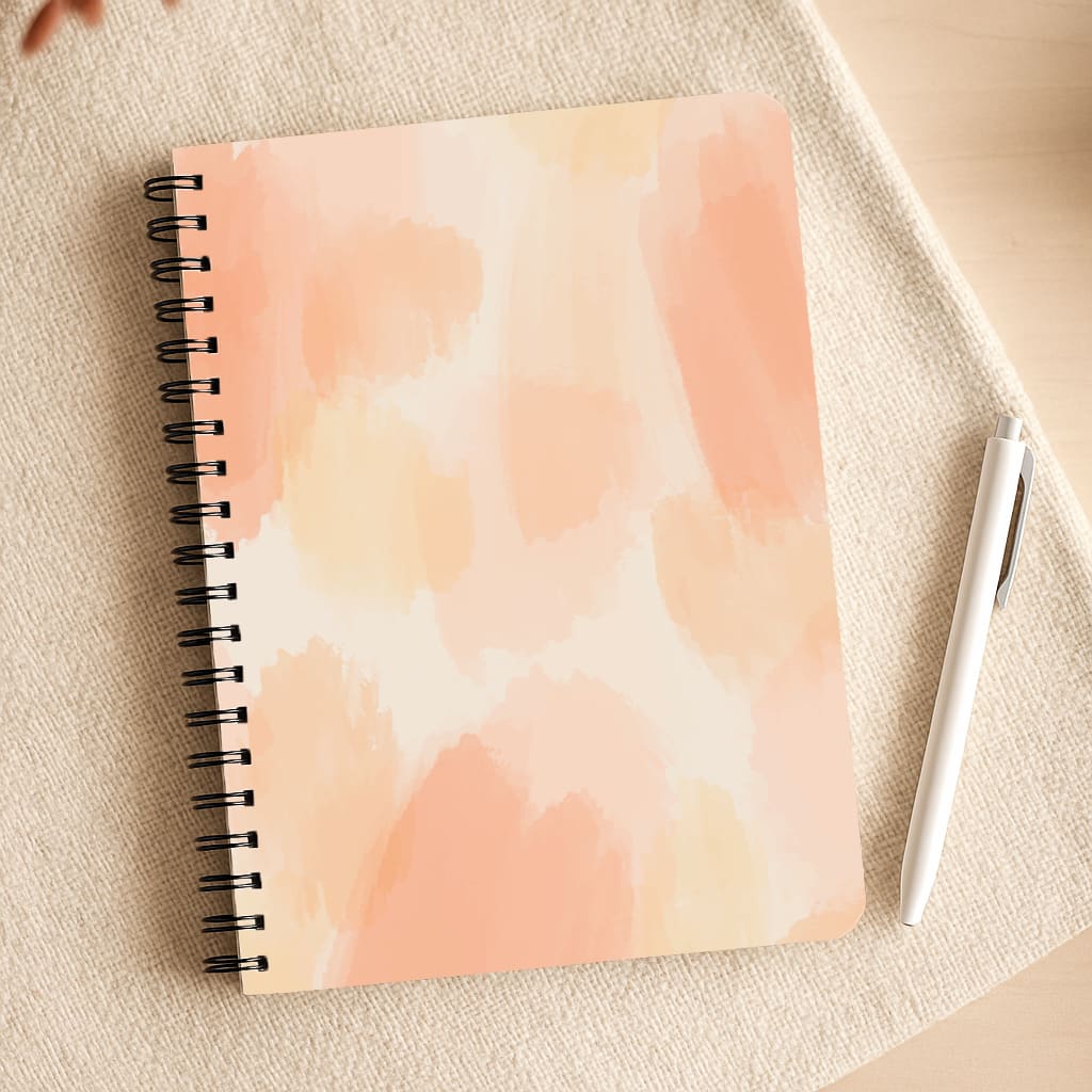 Orange Strokes Notepad