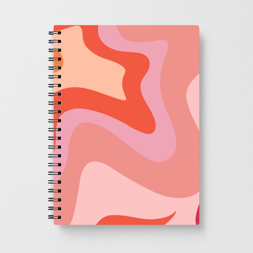 Abstract Pink And Purple Notebook