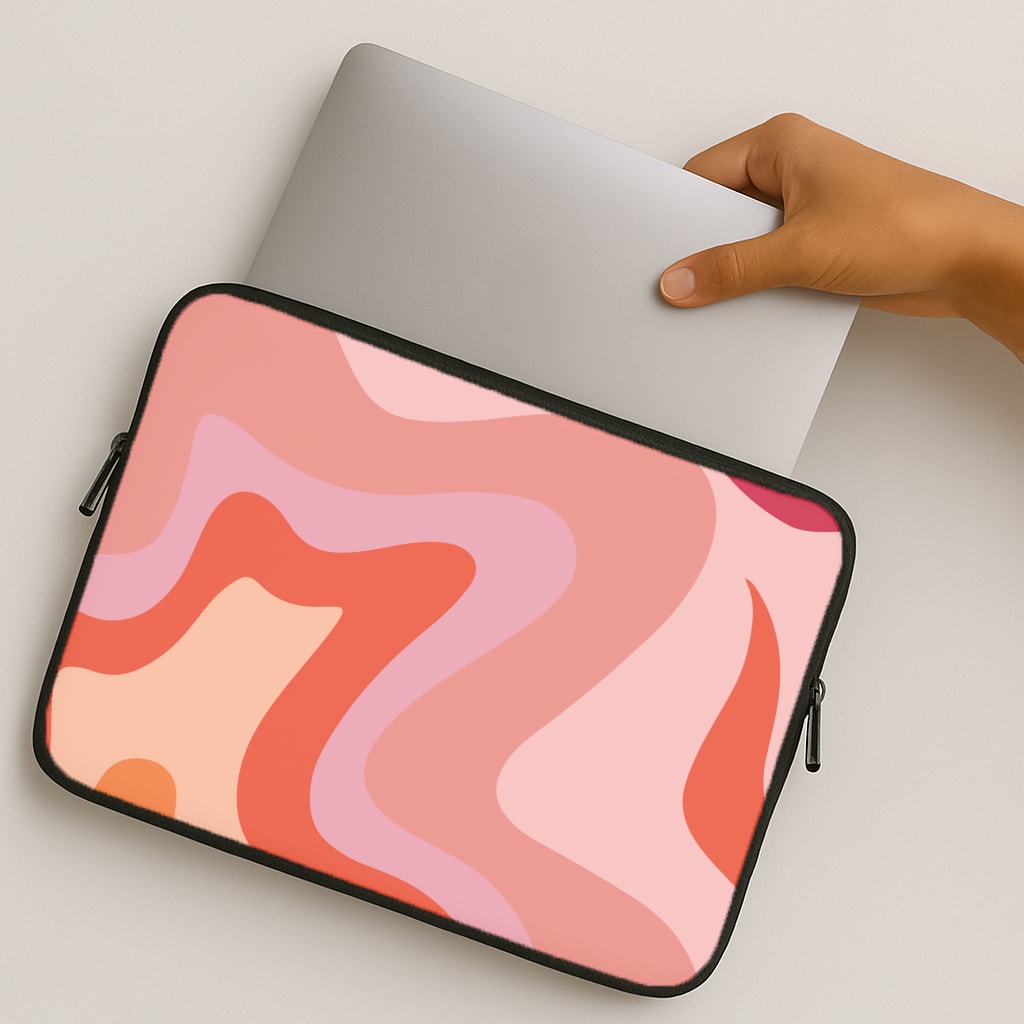 Abstract Pink And Purple MacBook Case