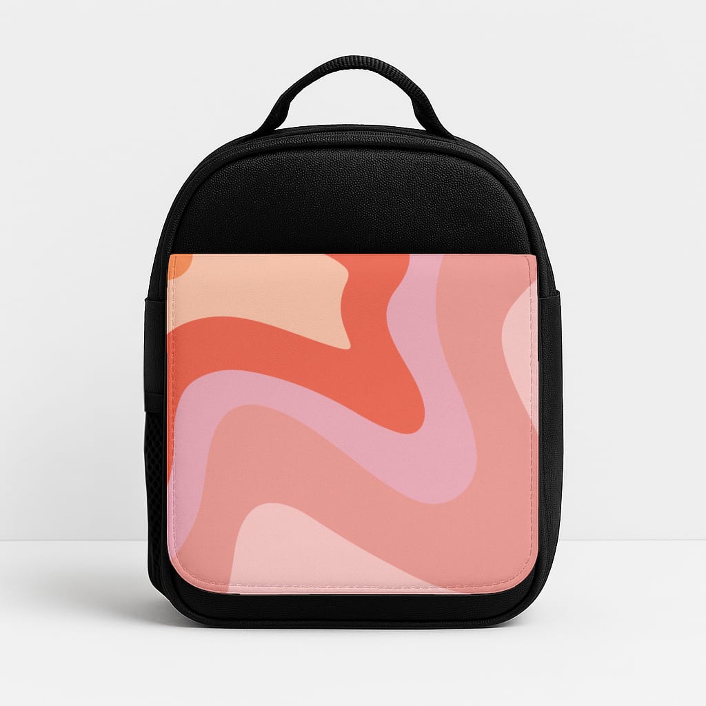 Abstract Pink And Purple Insulated Lunchbox