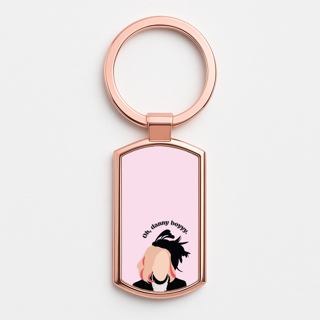 Oh, Danny Boyyyy Rose Gold Keyring