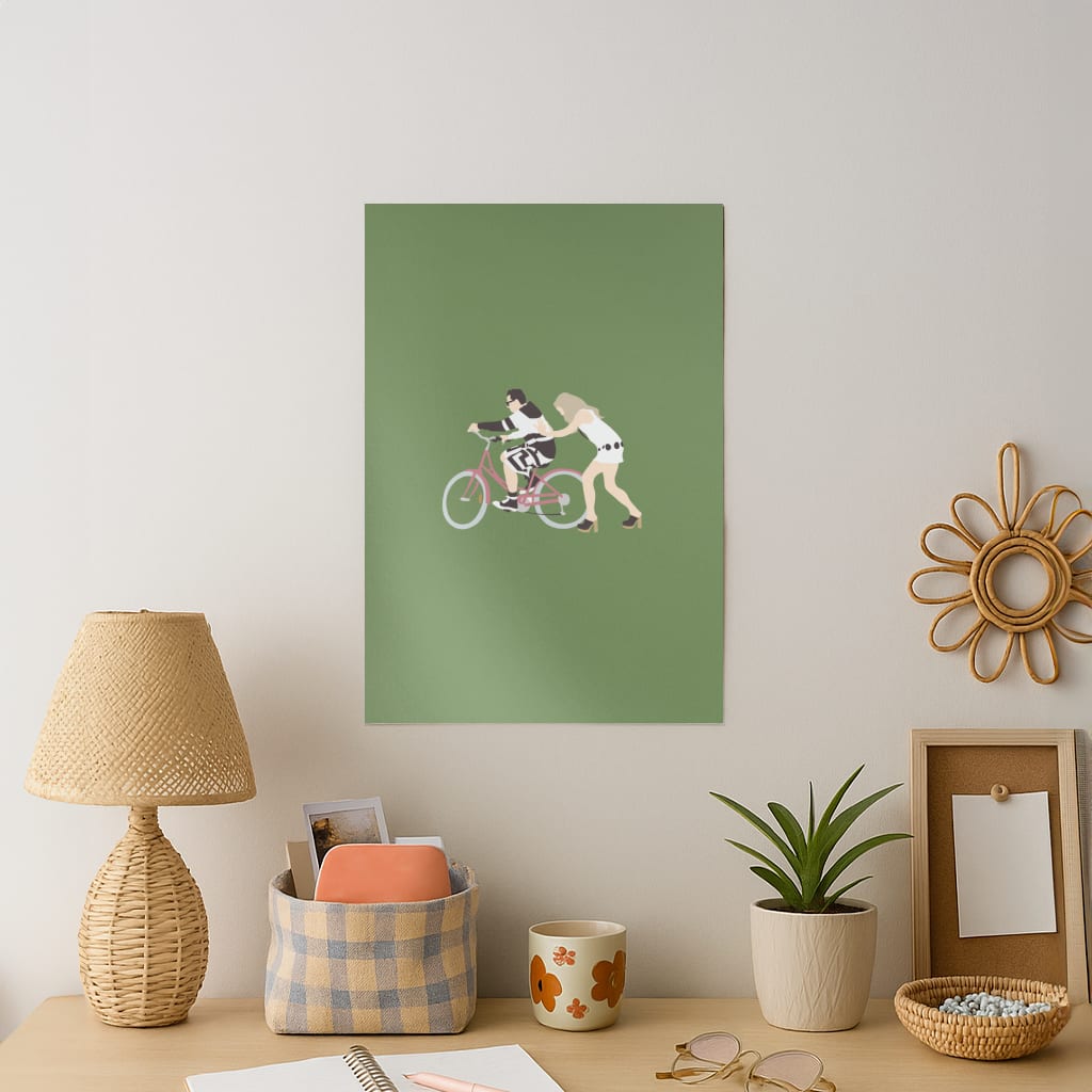David Riding A Bike Art Print