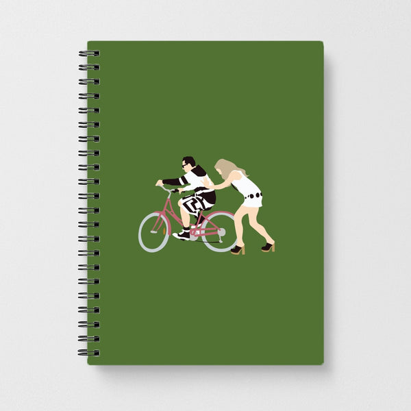 David Riding A Bike Notebook
