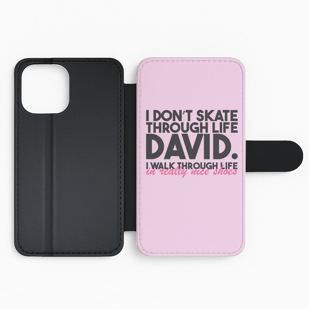 I Don't Skate Through Life David Flip Phone Case
