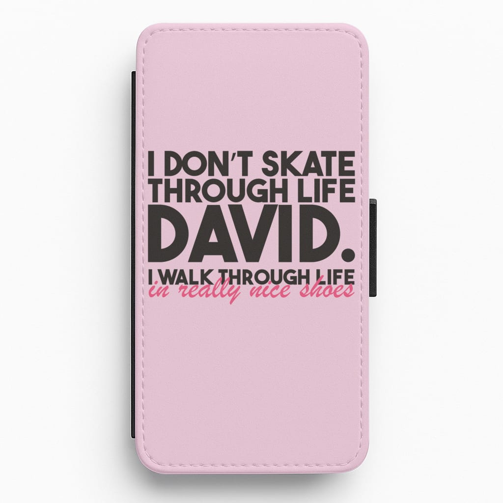 I Don't Skate Through Life David Flip / Wallet Phone Case