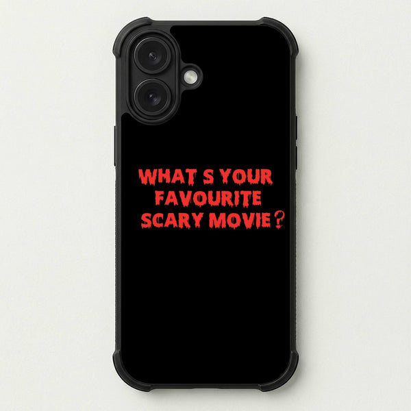 What's Your Favourite Scary Movie - Halloween Phone Case — Bumper case