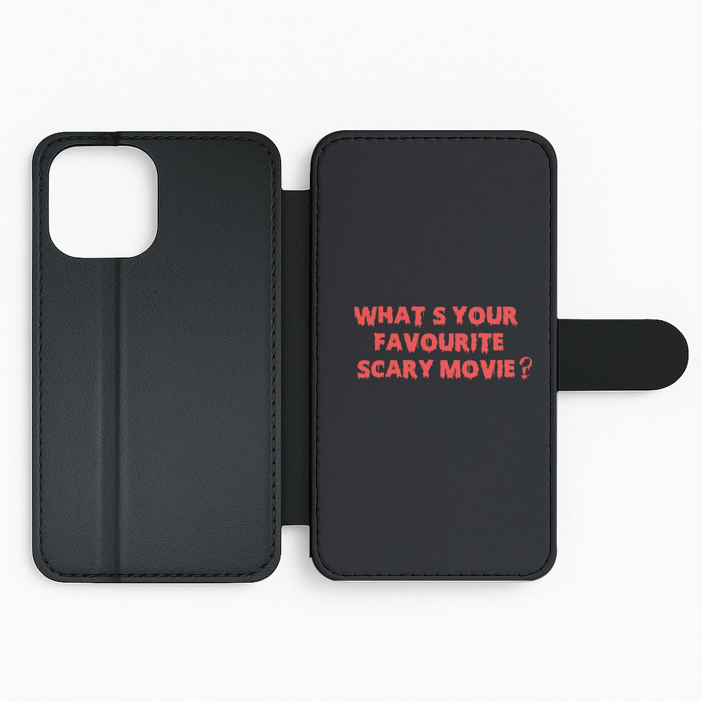 What's Your Favourite Scary Movie - Halloween Flip Phone Case