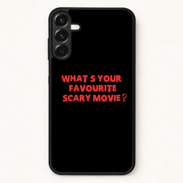 What's Your Favourite Scary Movie - Halloween Phone Case for Galaxy A57