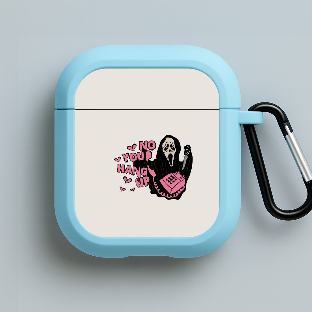 No You Hang Up - Halloween Blue AirPods Case