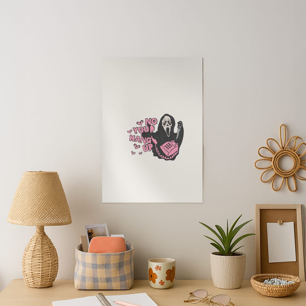 No You Hang Up - Halloween Art Print