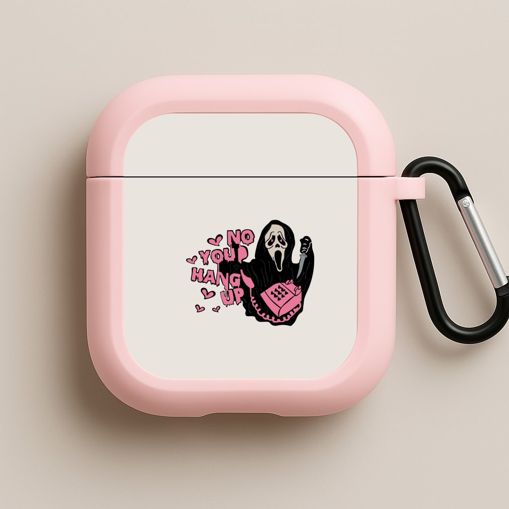 No You Hang Up - Halloween Pink AirPods Case