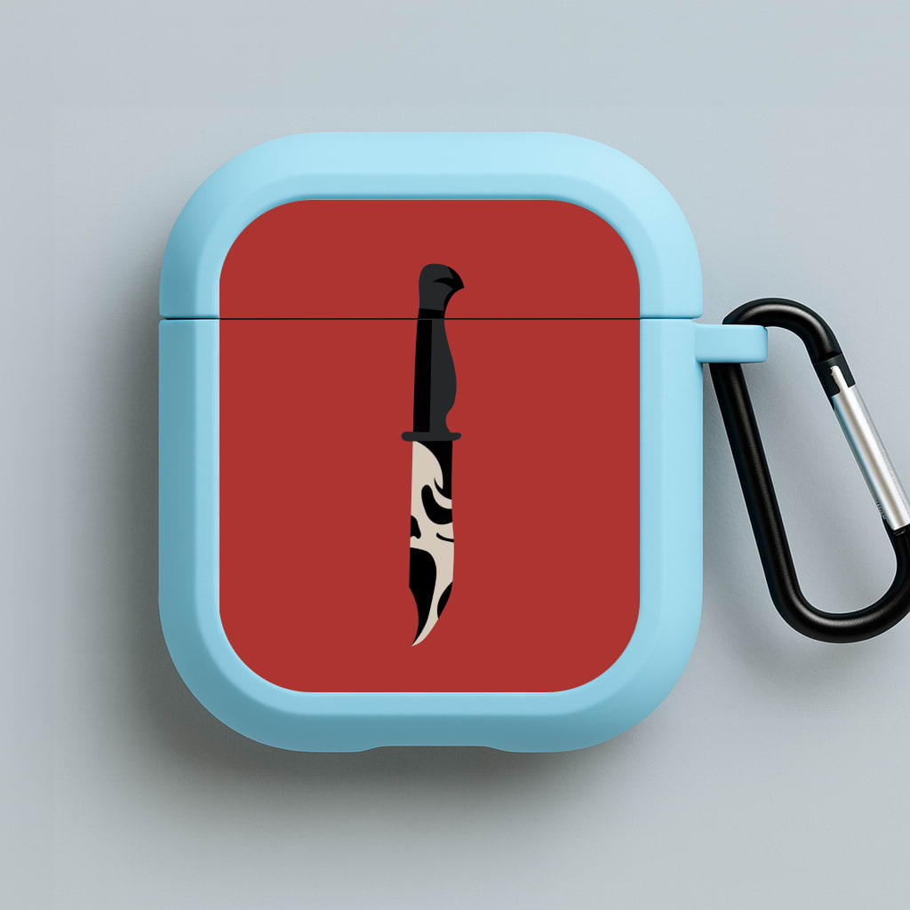 Ghostface Dagger - Scream Blue AirPods Case