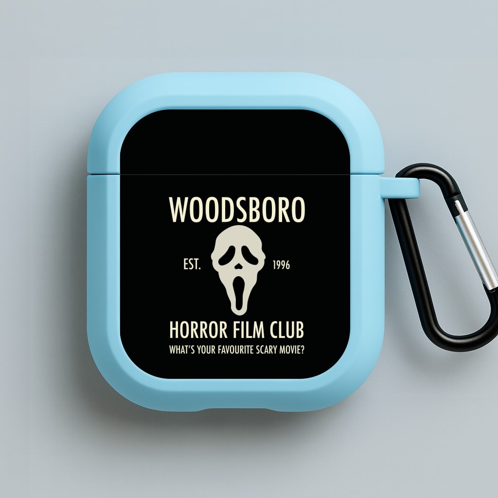 Woodsboro Horror Film Club - Scream Blue AirPods Case