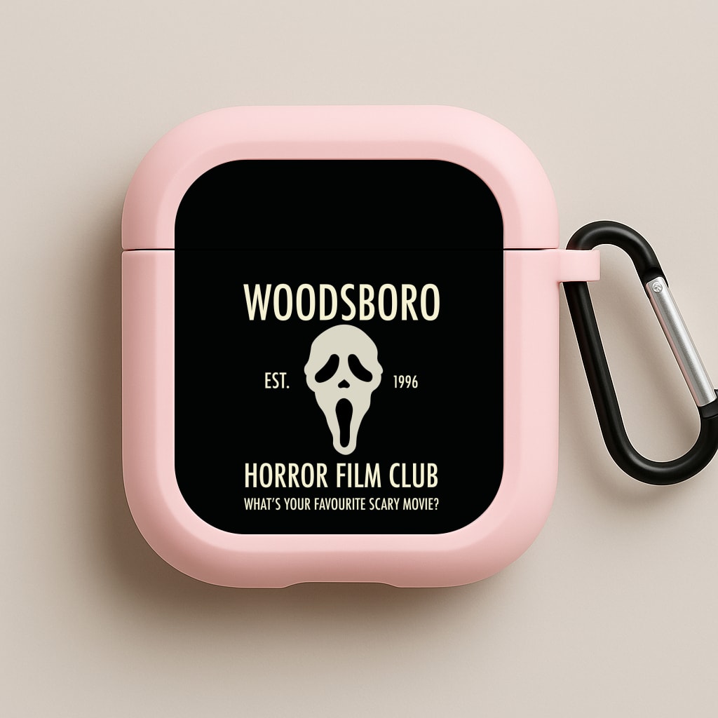 Woodsboro Horror Film Club - Scream Pink AirPods Case