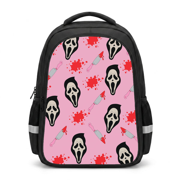 Pink Ghostface Pattern - Scream Backpack