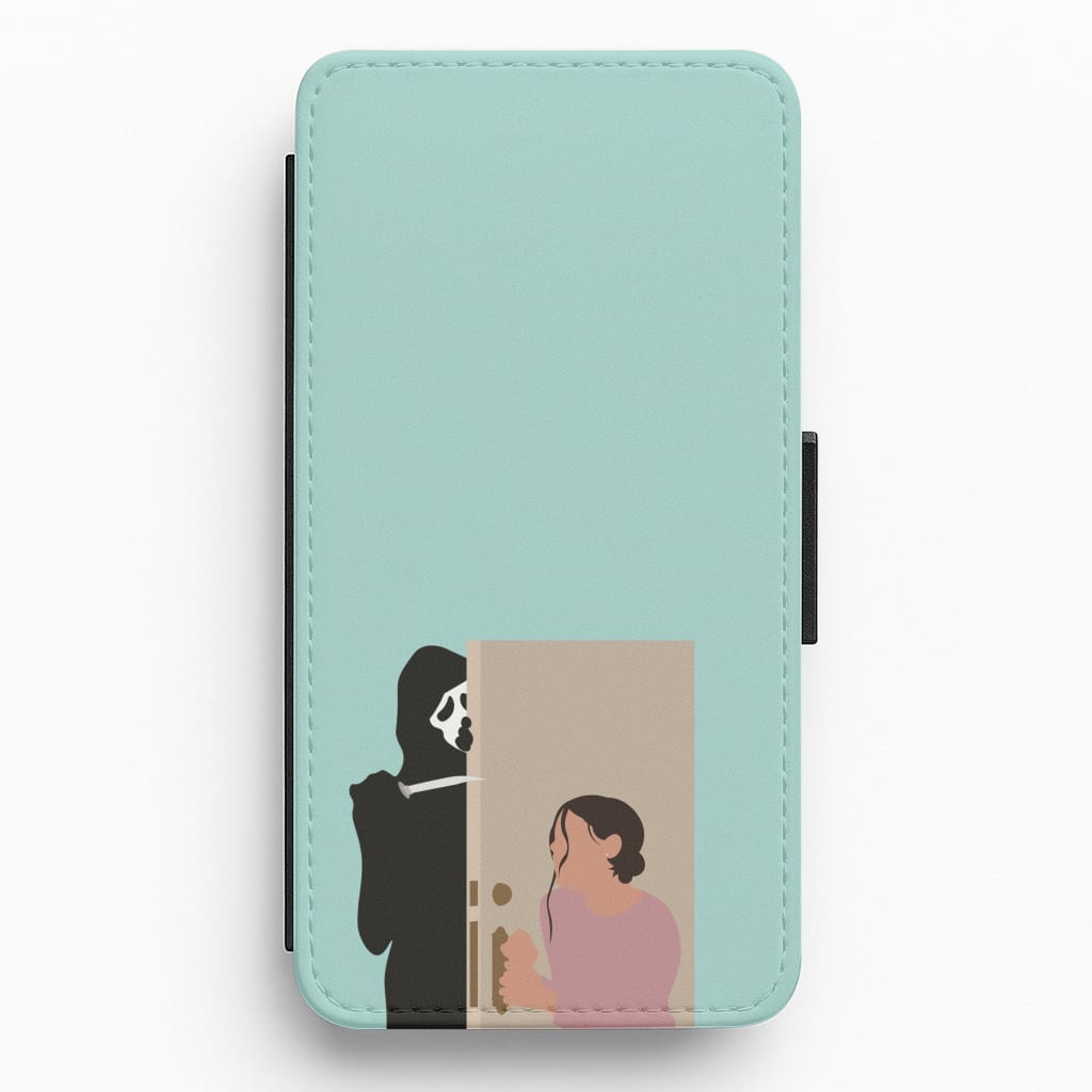 Tara And Ghostface - Scream Flip / Wallet Phone Case