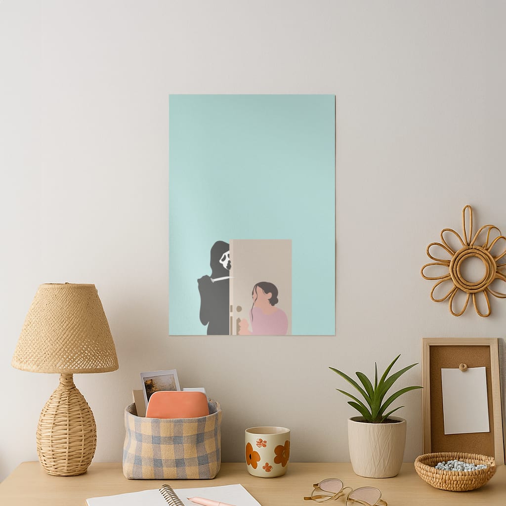 Tara And Ghostface - Scream Art Print