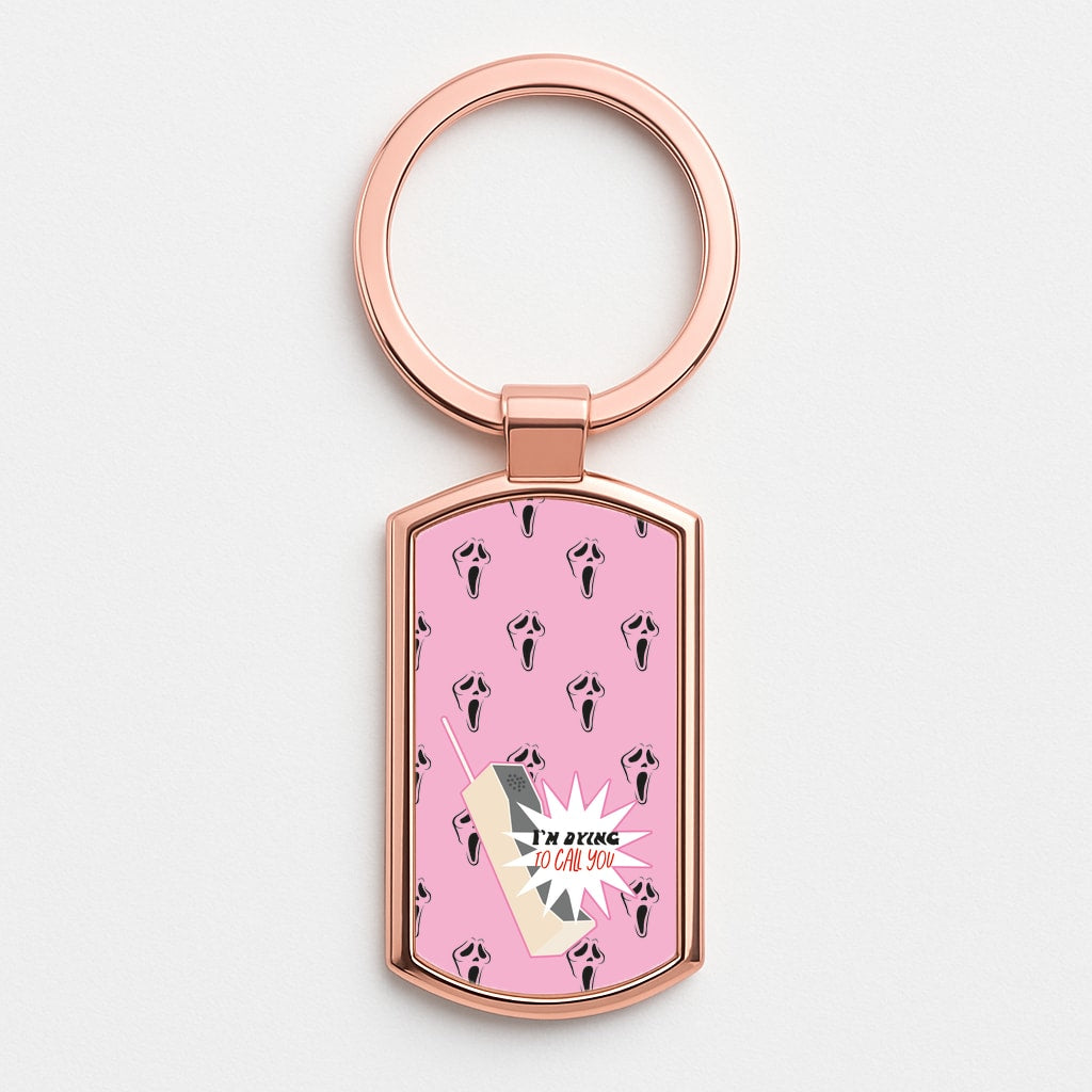 I'm Dying To Call You - Scream Rose Gold Keyring