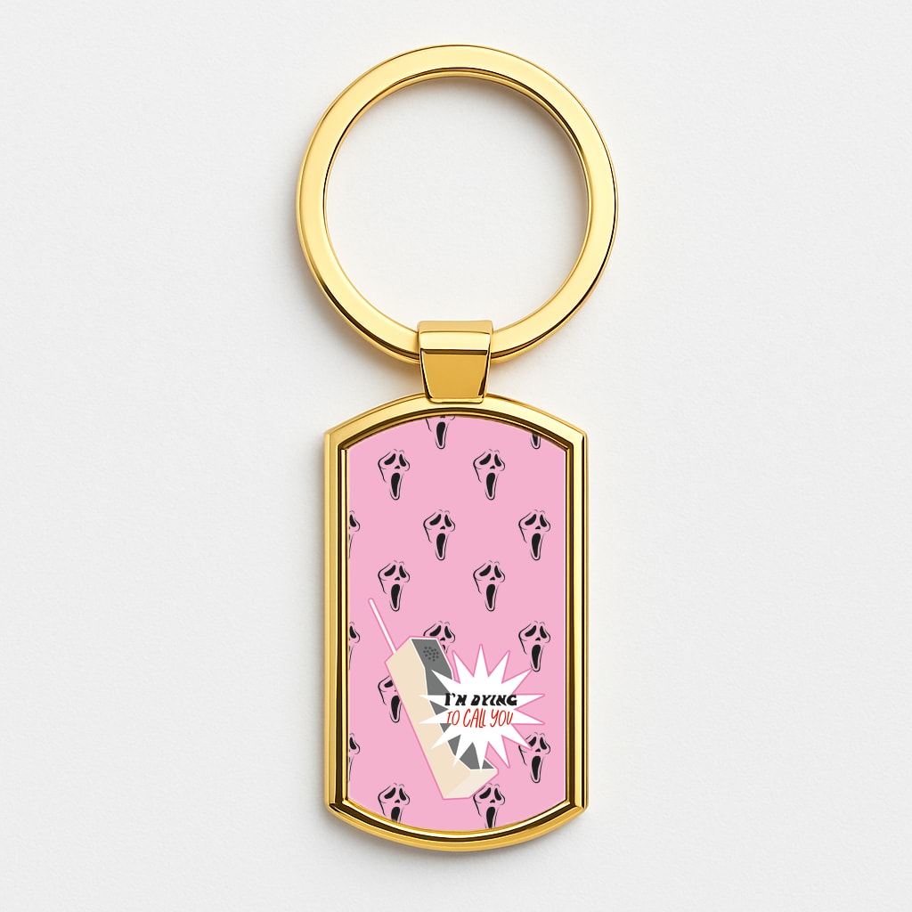 I'm Dying To Call You - Scream Gold Keyring