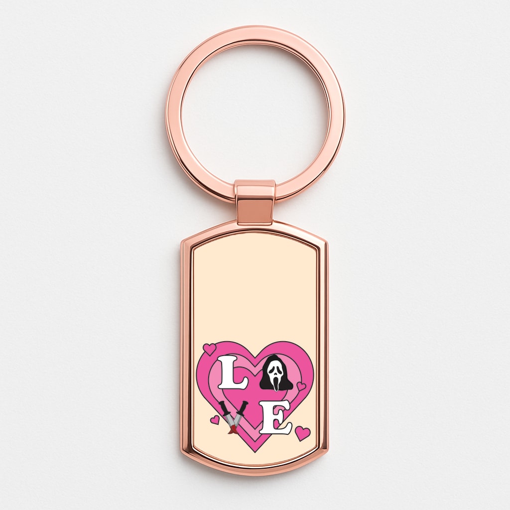 Love Ghost Rose Gold Keyring