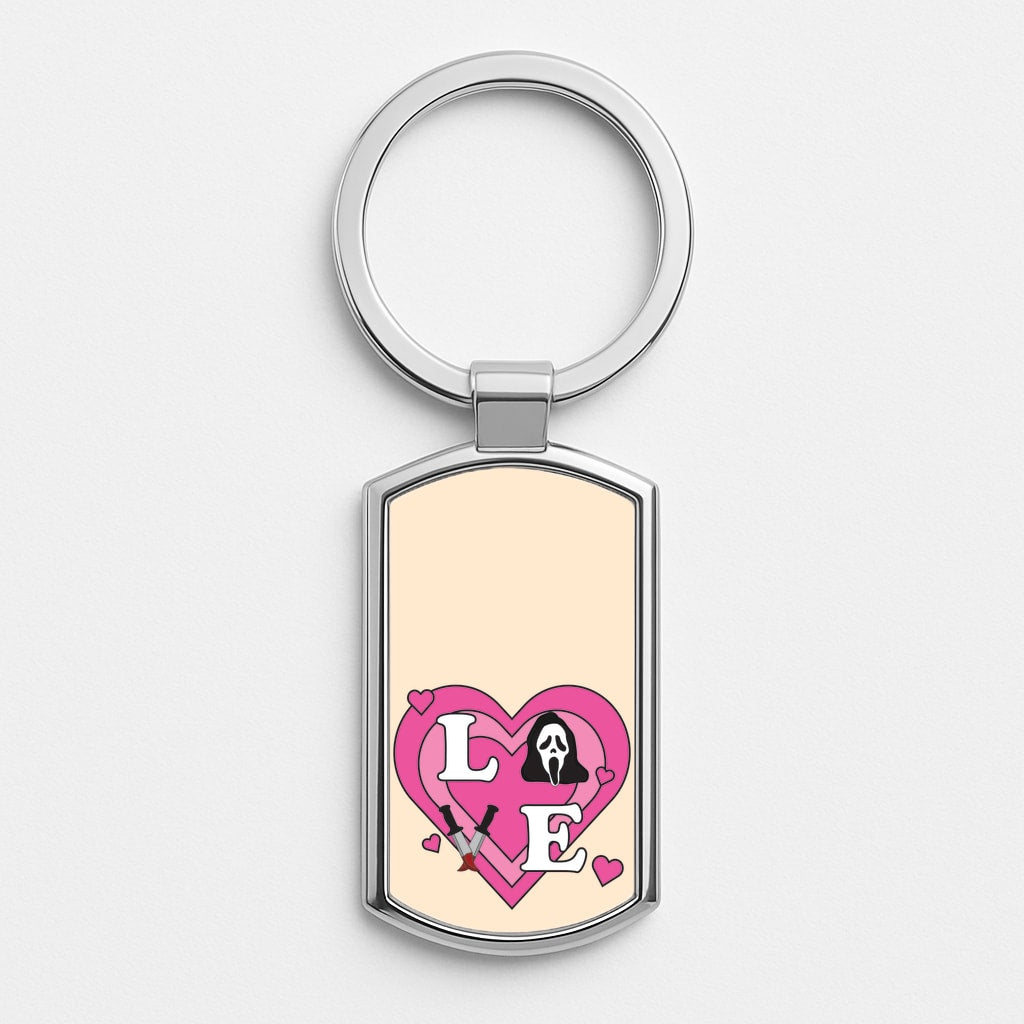 Love Ghost Silver Keyring