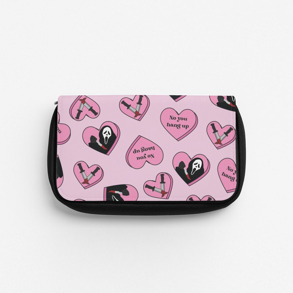 No You Hang Up Love Hearts Pencil Case