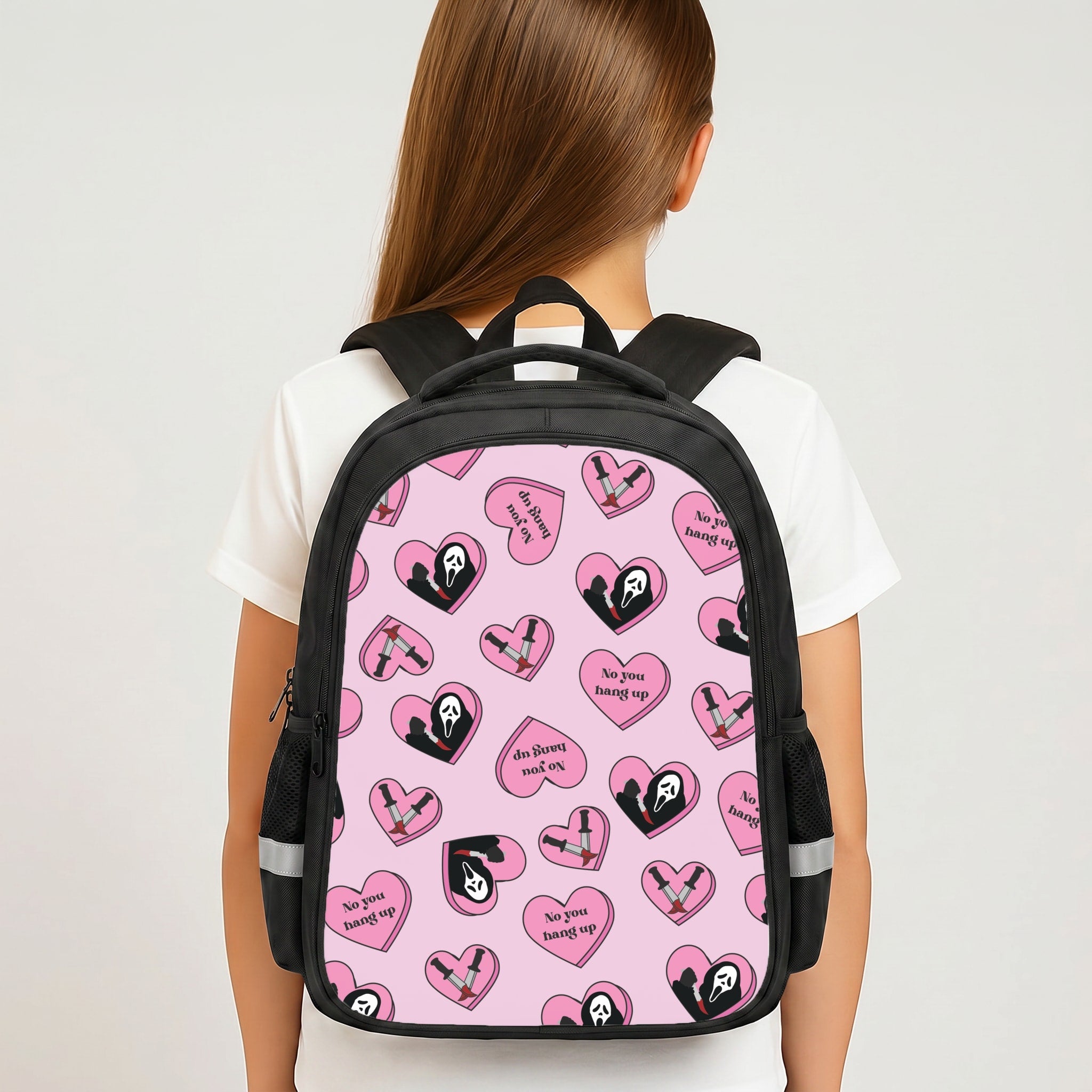 No You Hang Up Love Hearts Backpack