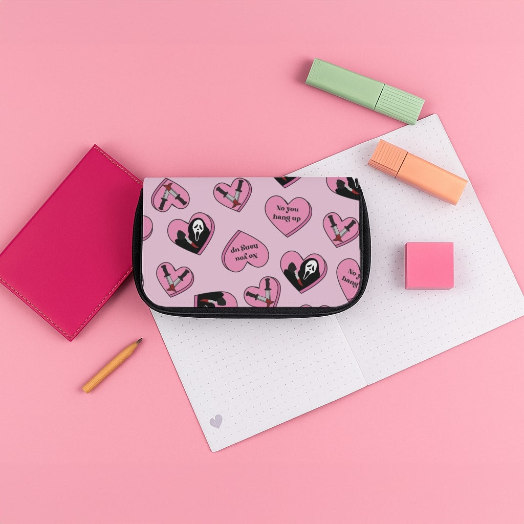 No You Hang Up Love Hearts Pencil Case