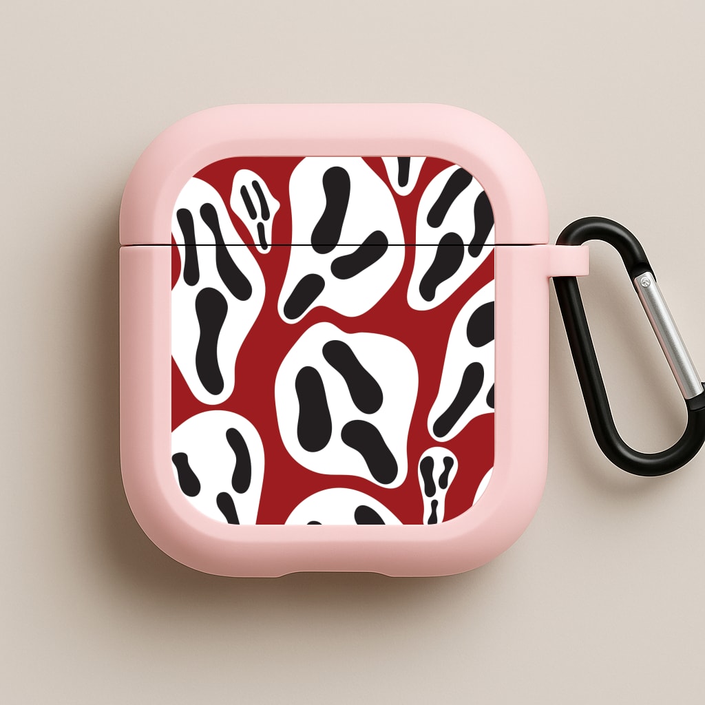 Ghost Face Pink AirPods Case