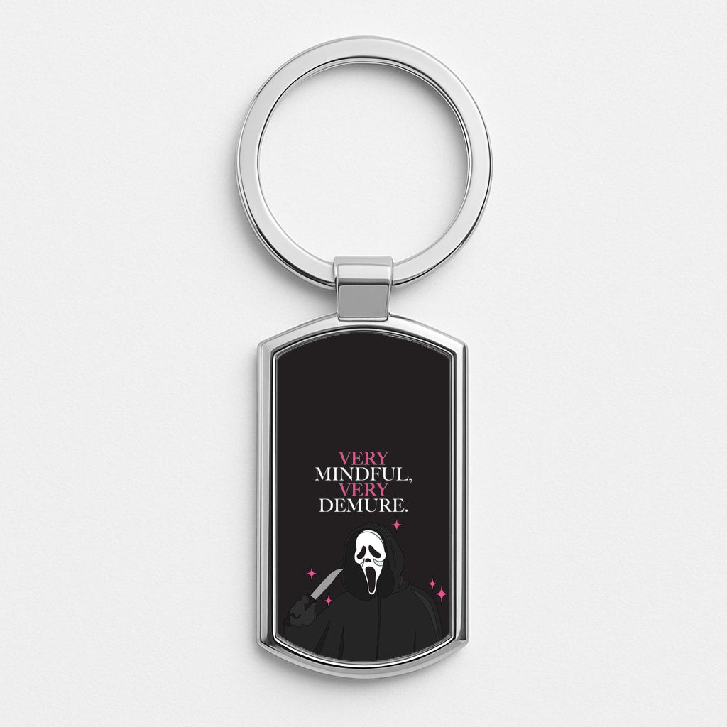 Very Mindful, Very Demure Silver Keyring