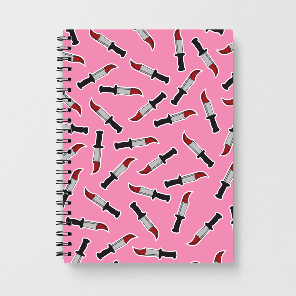 Bloody Knife Pattern Notebook