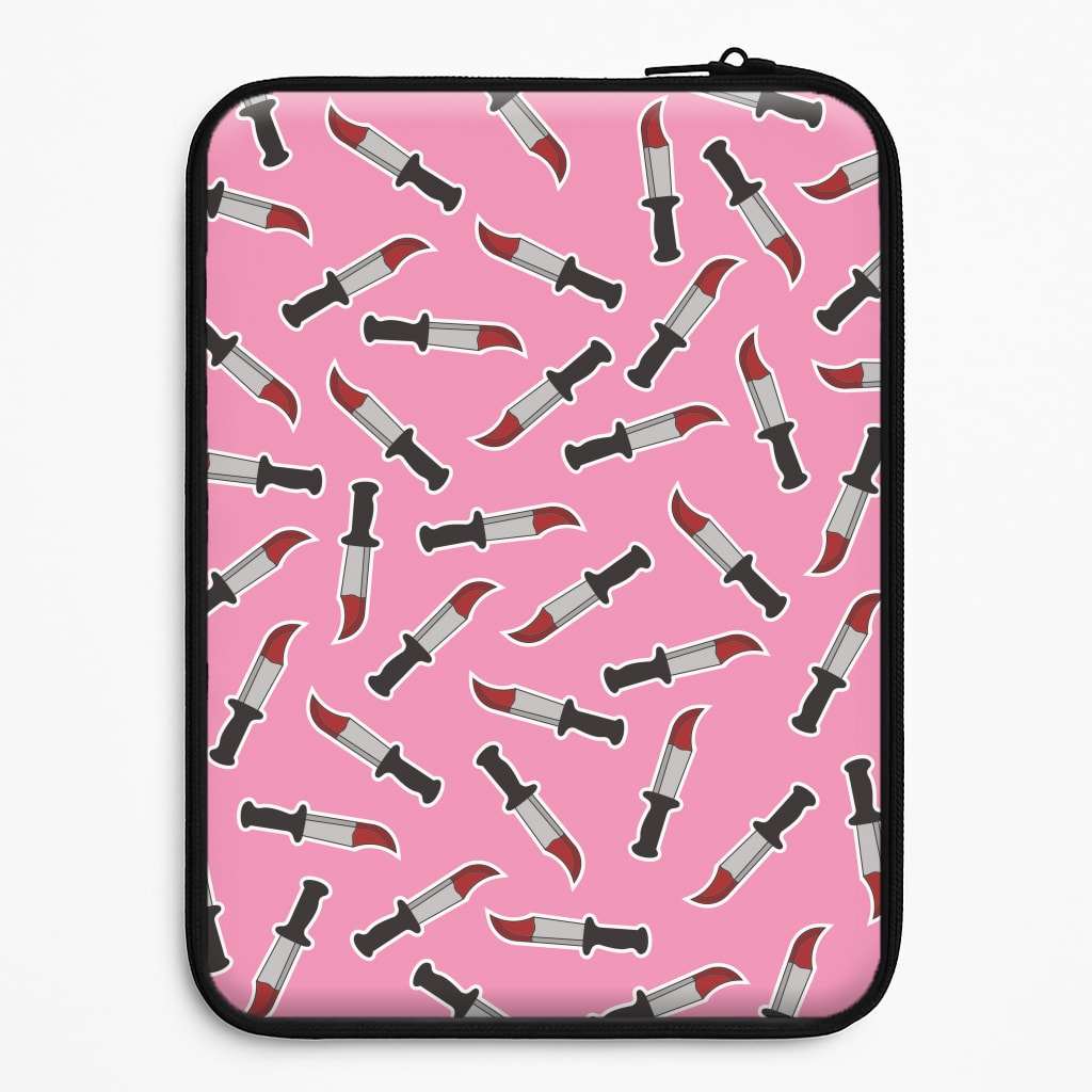 Bloody Knife Pattern Laptop Sleeve