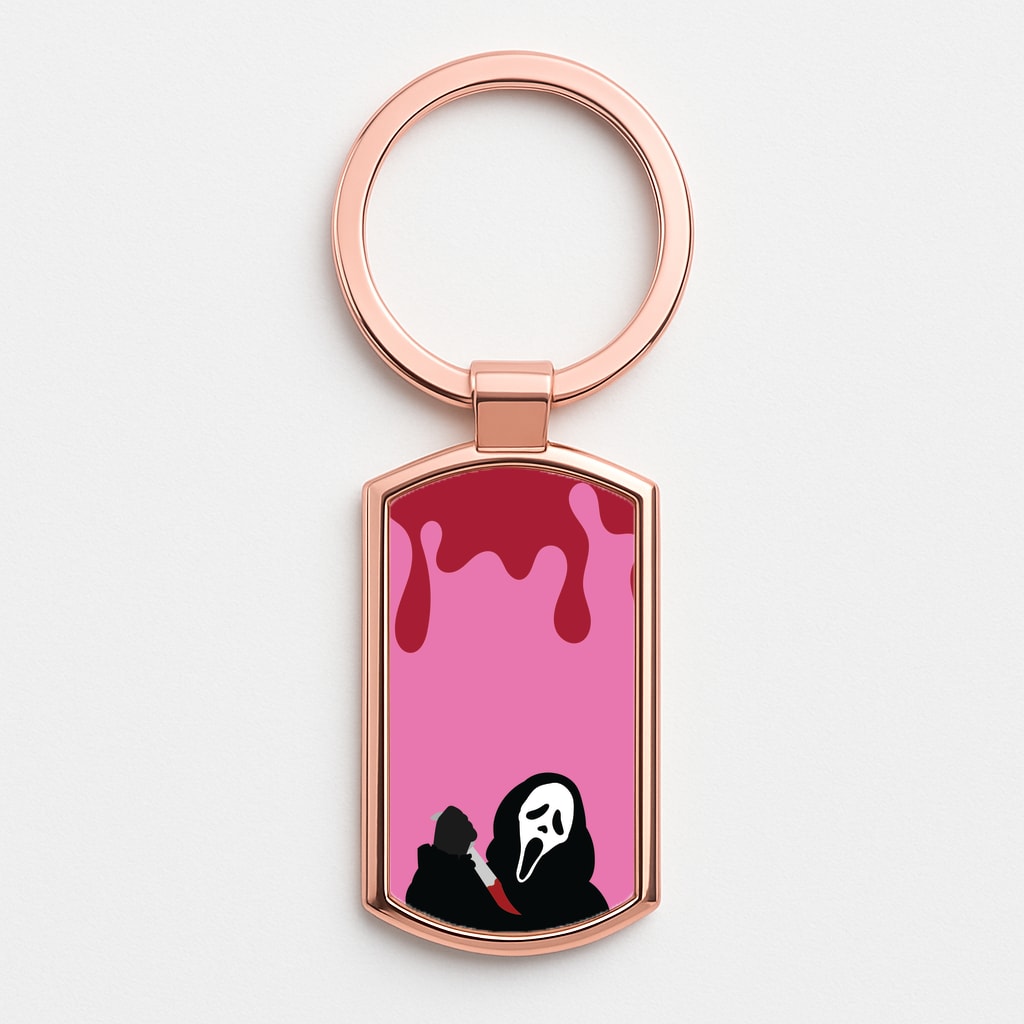 Bloody Knife Rose Gold Keyring