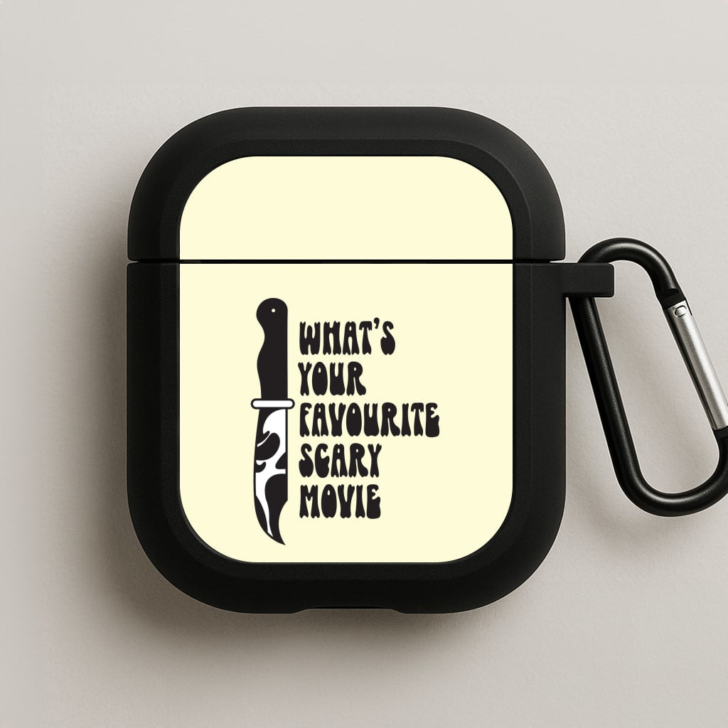 What's Your Favourite Scary Movie Trippy AirPods Case