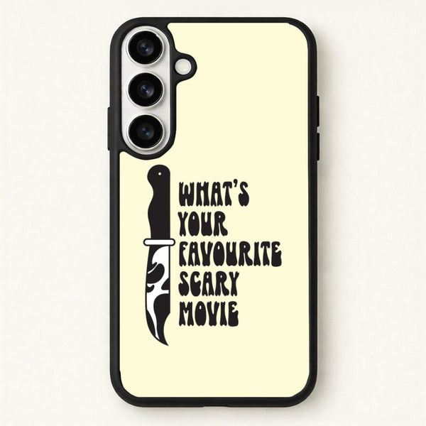 What's Your Favourite Scary Movie Trippy Phone Case for Galaxy S26 Plus