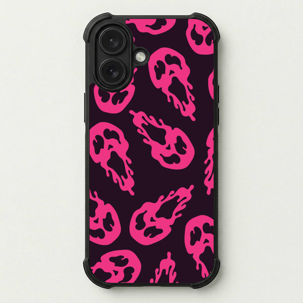 Trippy Ghost Face Pattern Phone Case — Bumper case