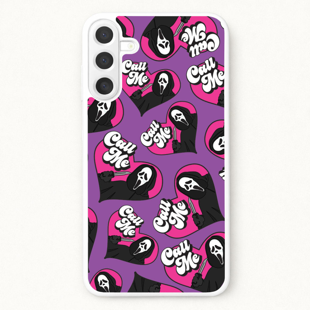 Call Me Heart Pattern Phone Case for Galaxy A57