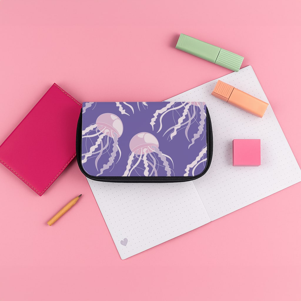 Jellyfish Pattern - Sealife Pencil Case