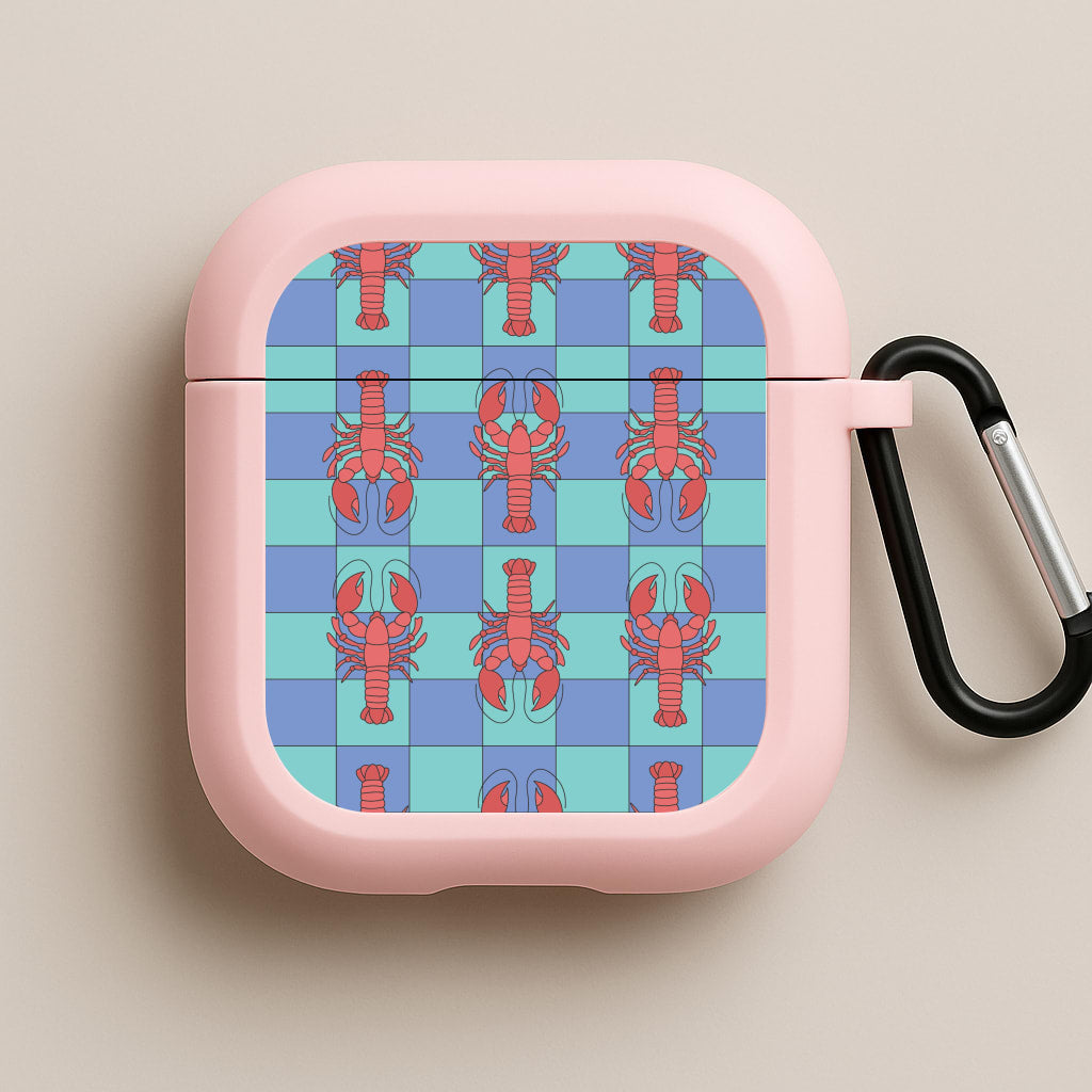 Lobster Pattern - Sealife Pink AirPods Case