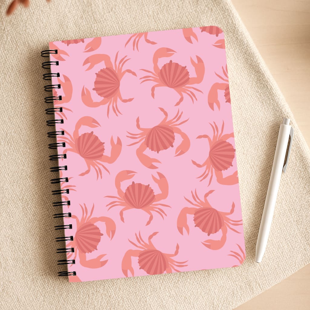 Crab Pattern - Sealife Notepad